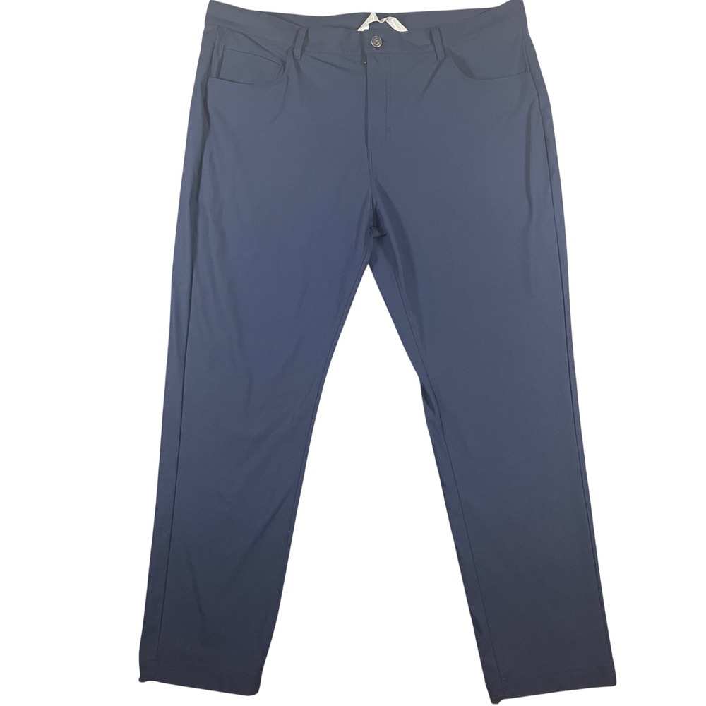 Fabletics The Don Pants Mens 38x30 Navy Blue Zip Pocket Performance Golf